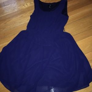 Blue skater dress